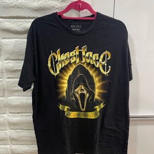 Sold out box lunch Ghost Face Black Graphic horror T-Shirt XL